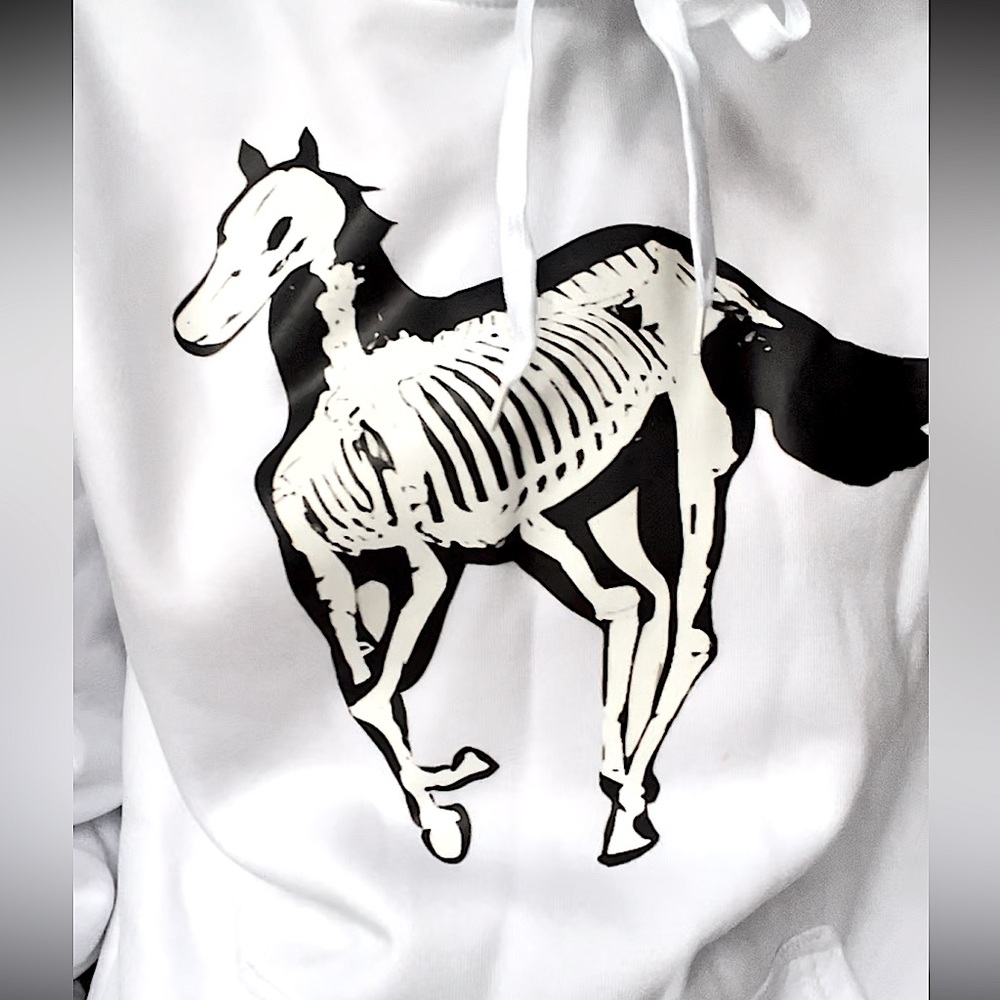 NWOT - Deftones White Pony Skeleton Hoodie - Unofficial Merch